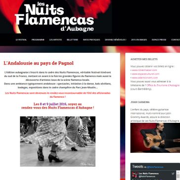 Photo pour la page internet des nuits flamencas d’ Aubagne