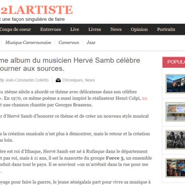 Photo de Hervé Samb pour la Tribune de l’ Artiste